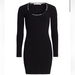 Alexander Wang Logo Bodycon Dress